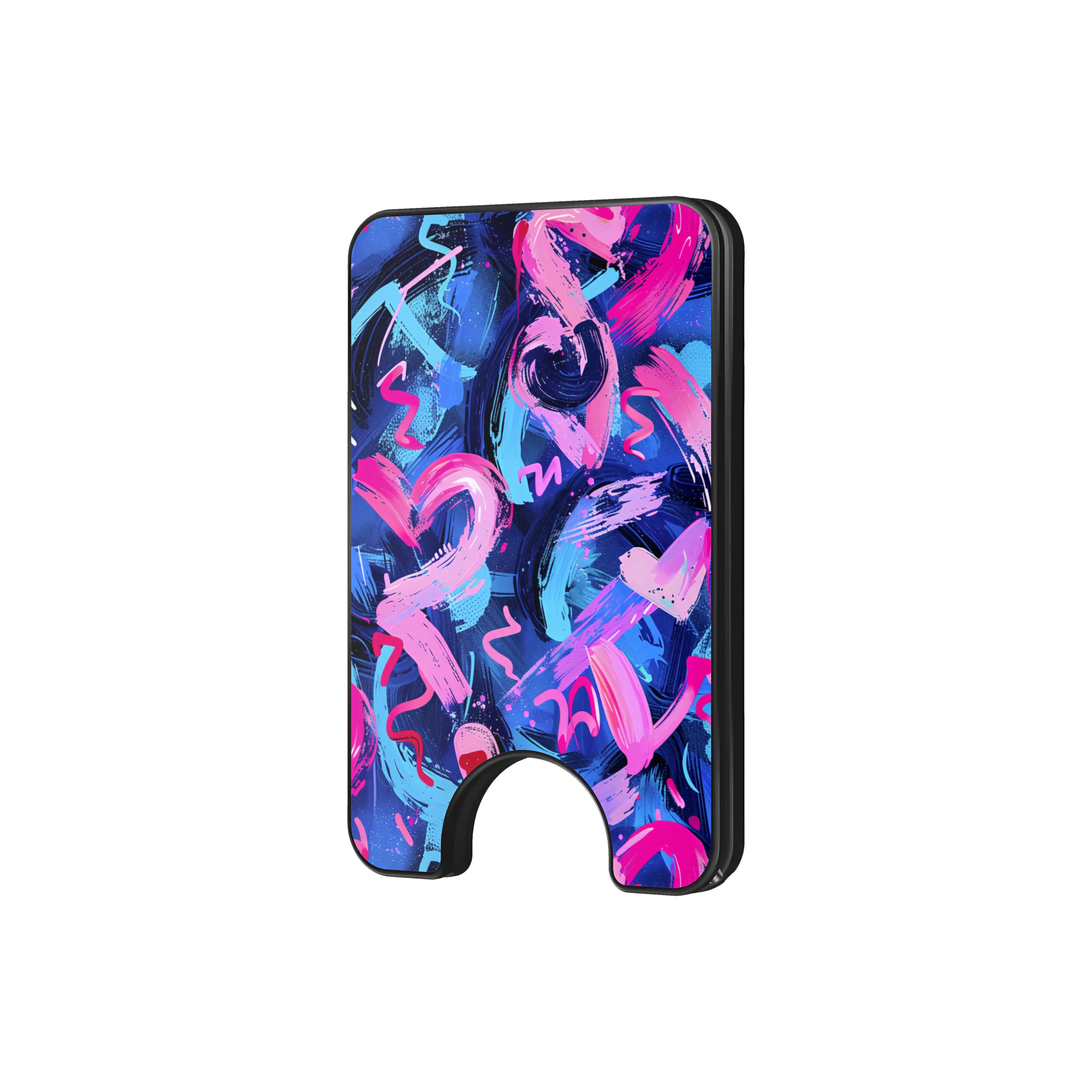 Midnight Pulse - Magnetic Wallet & Stand