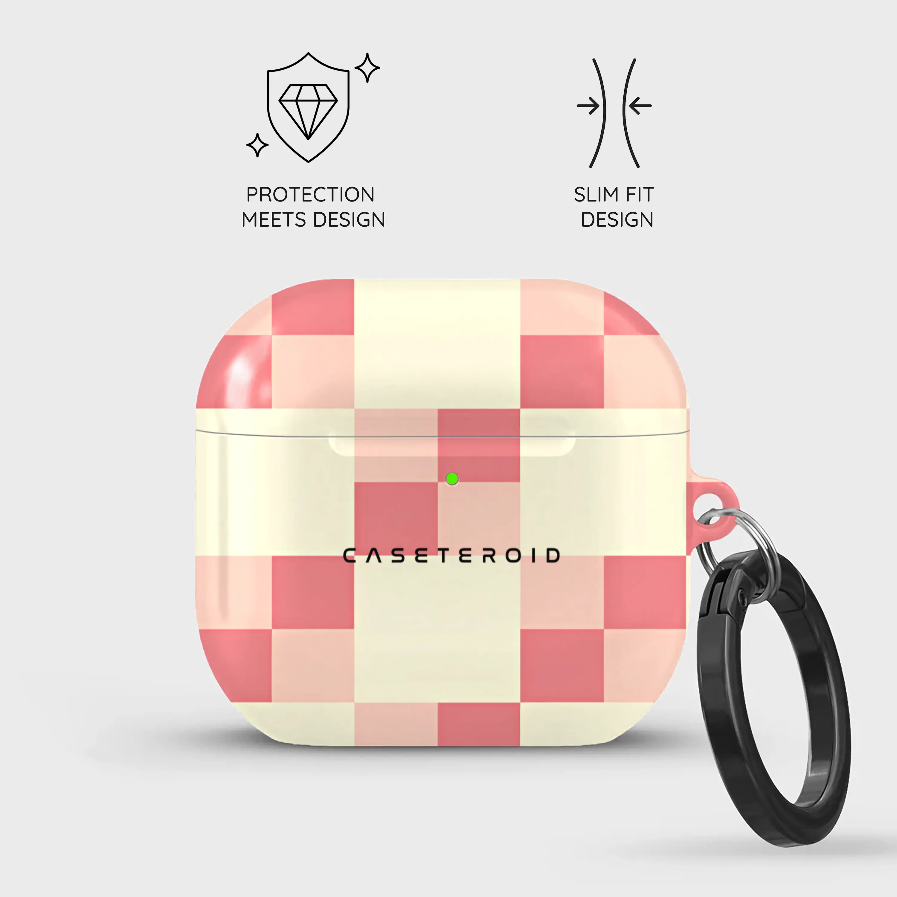 Blush Grid - AirPods 4 Case