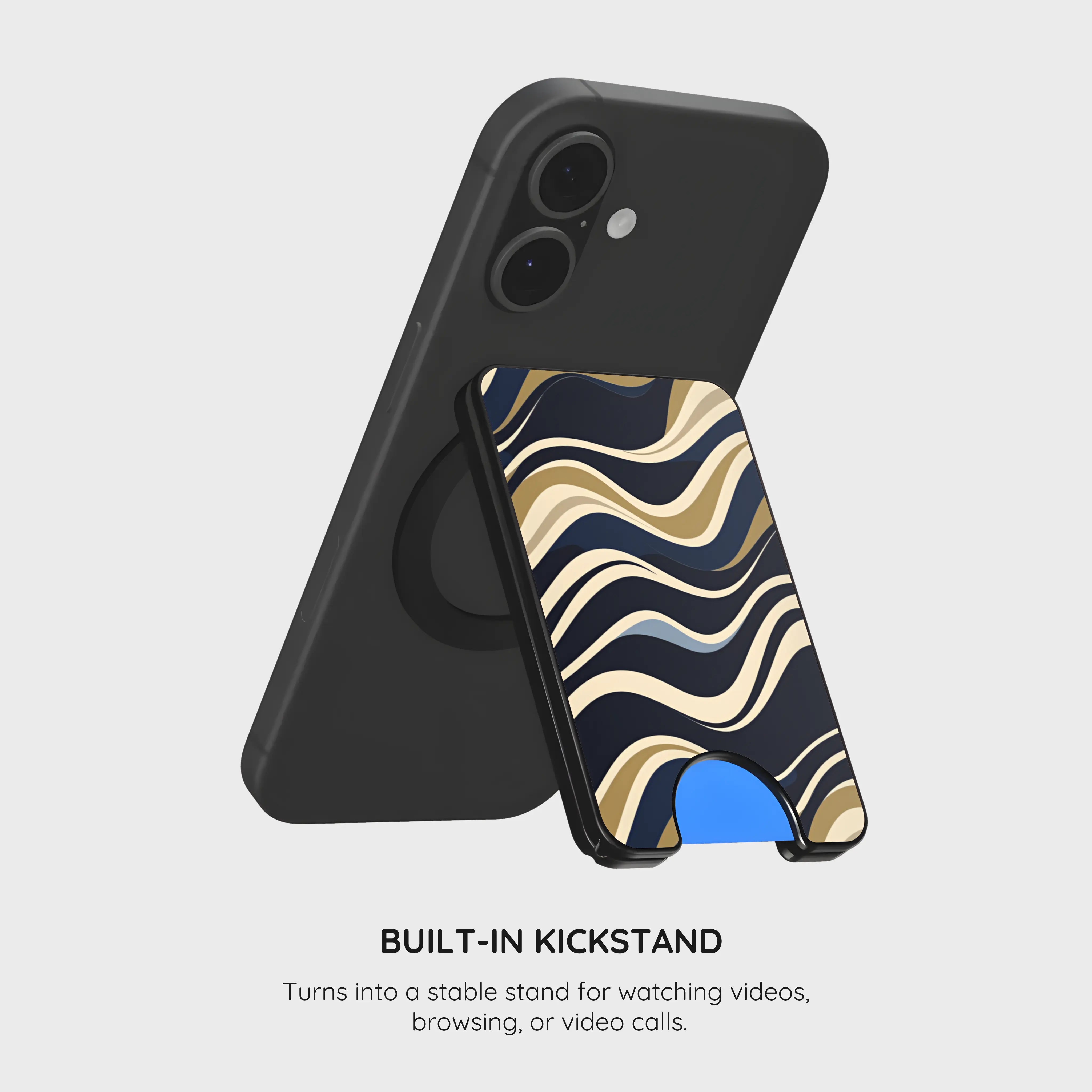 Silk Drift - Magnetic Wallet & Stand