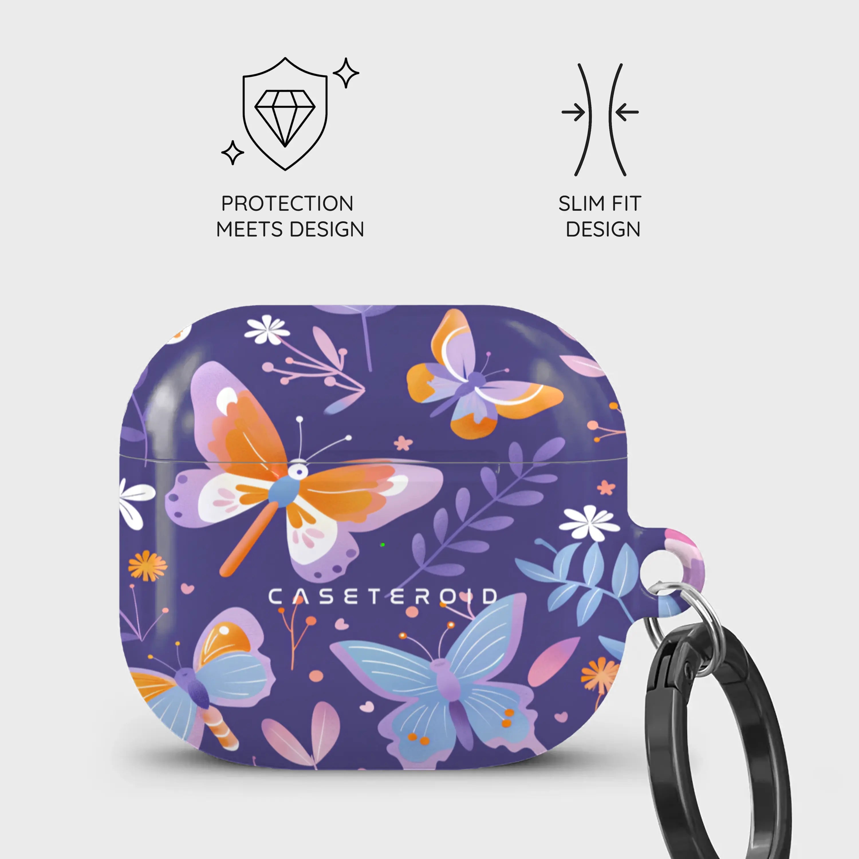 Violet Flutter - AirPods 3 Case