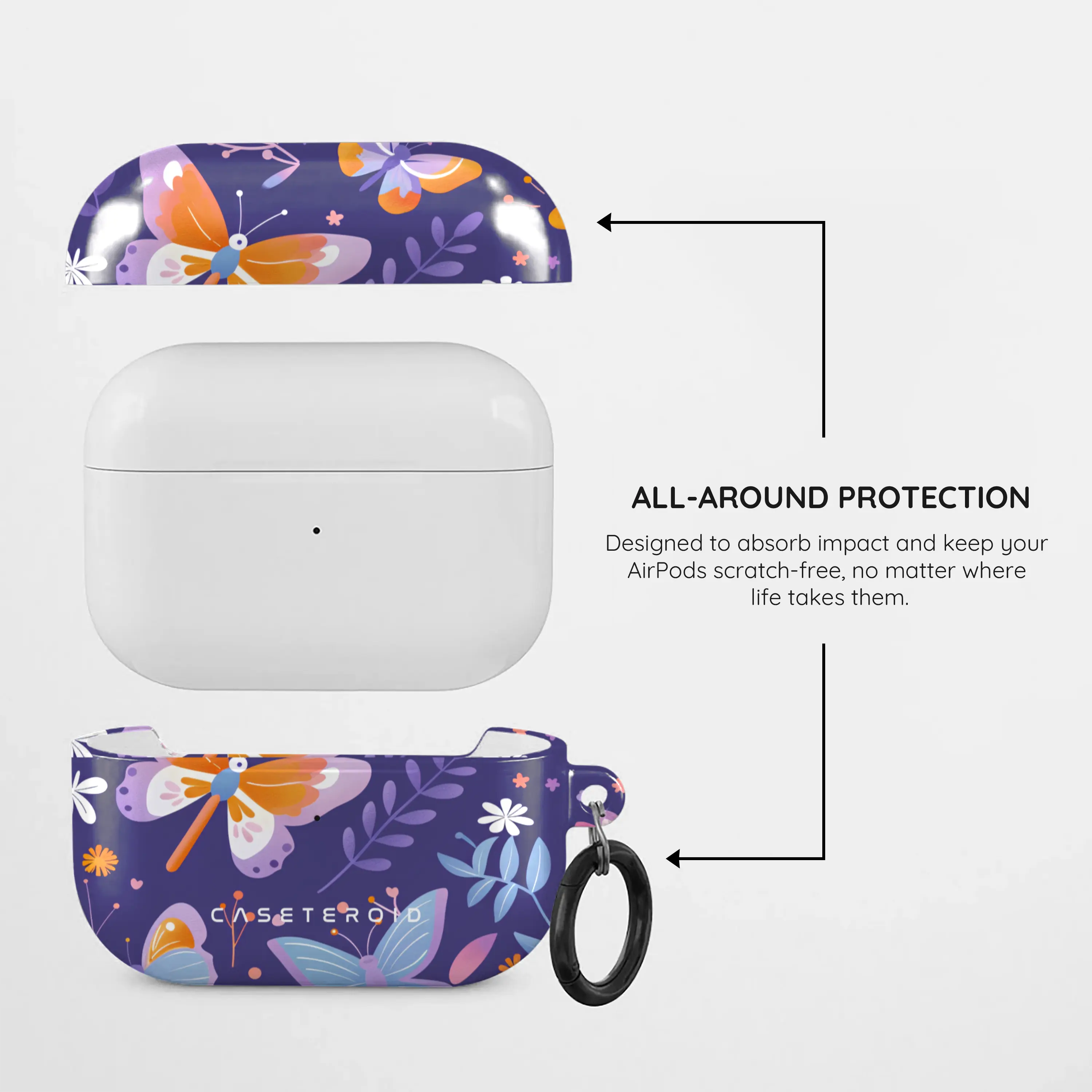 Violet Flutter - AirPods Pro Case