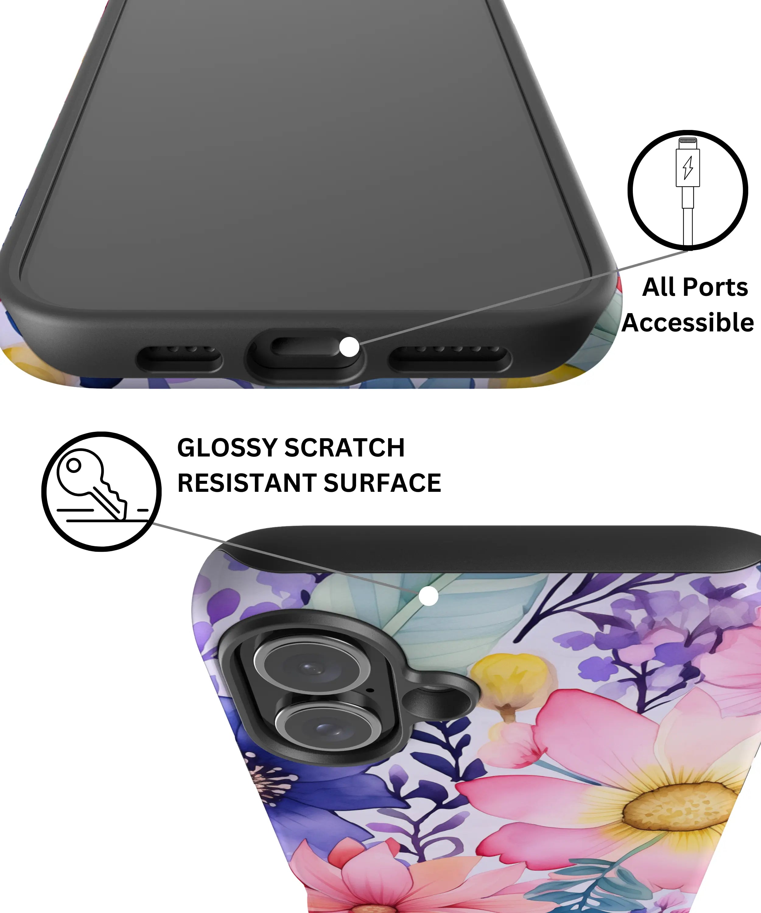 Bouquet Symphony - iPhone 16 Case