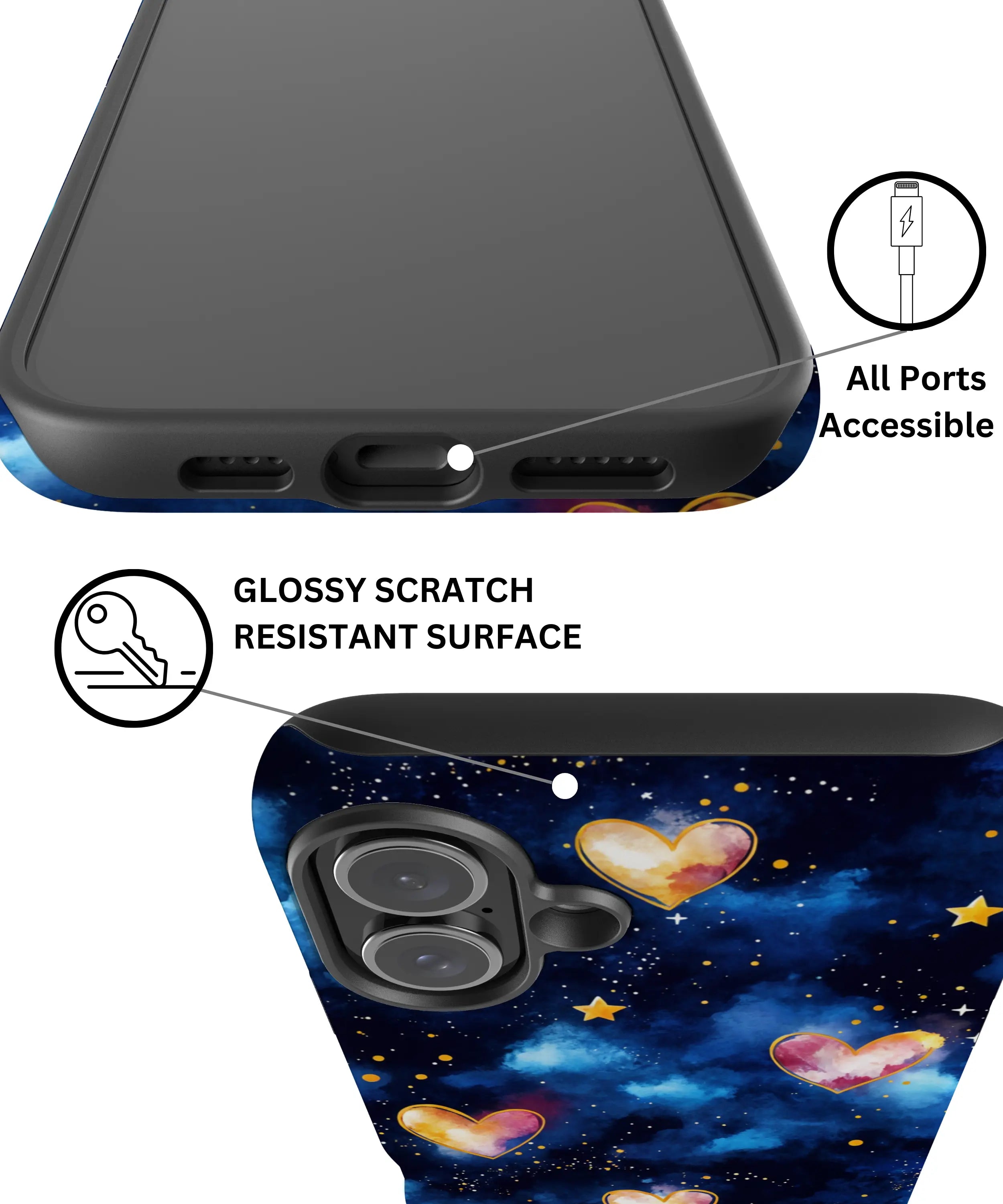 Hearts of the Cosmos - iPhone 16 Case