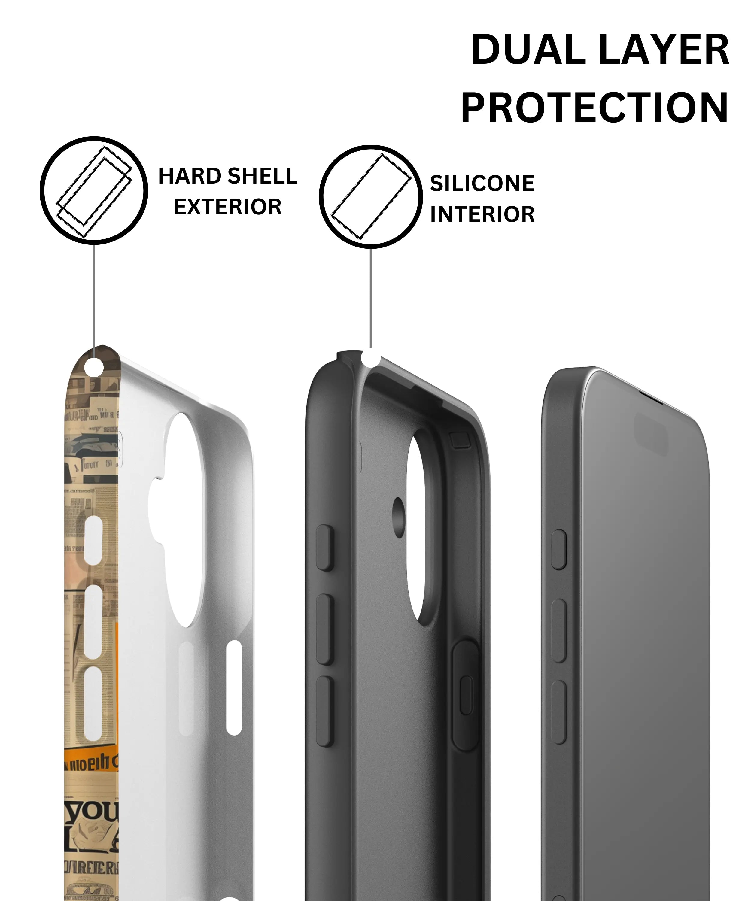 Newsprint Chronicles - iPhone 16 Case