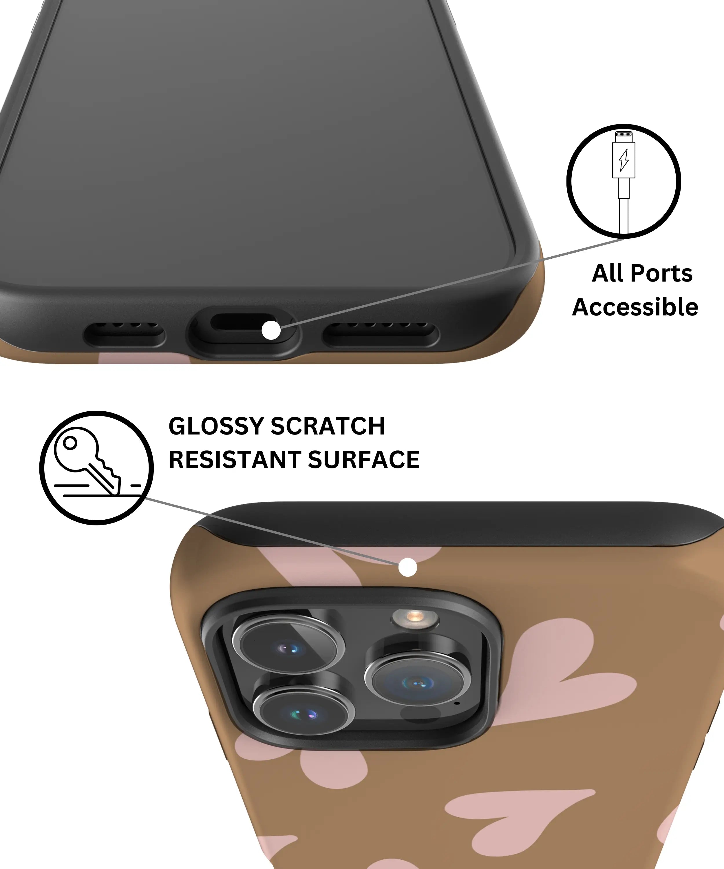 Sandy Hearts - iPhone 16 Pro Case