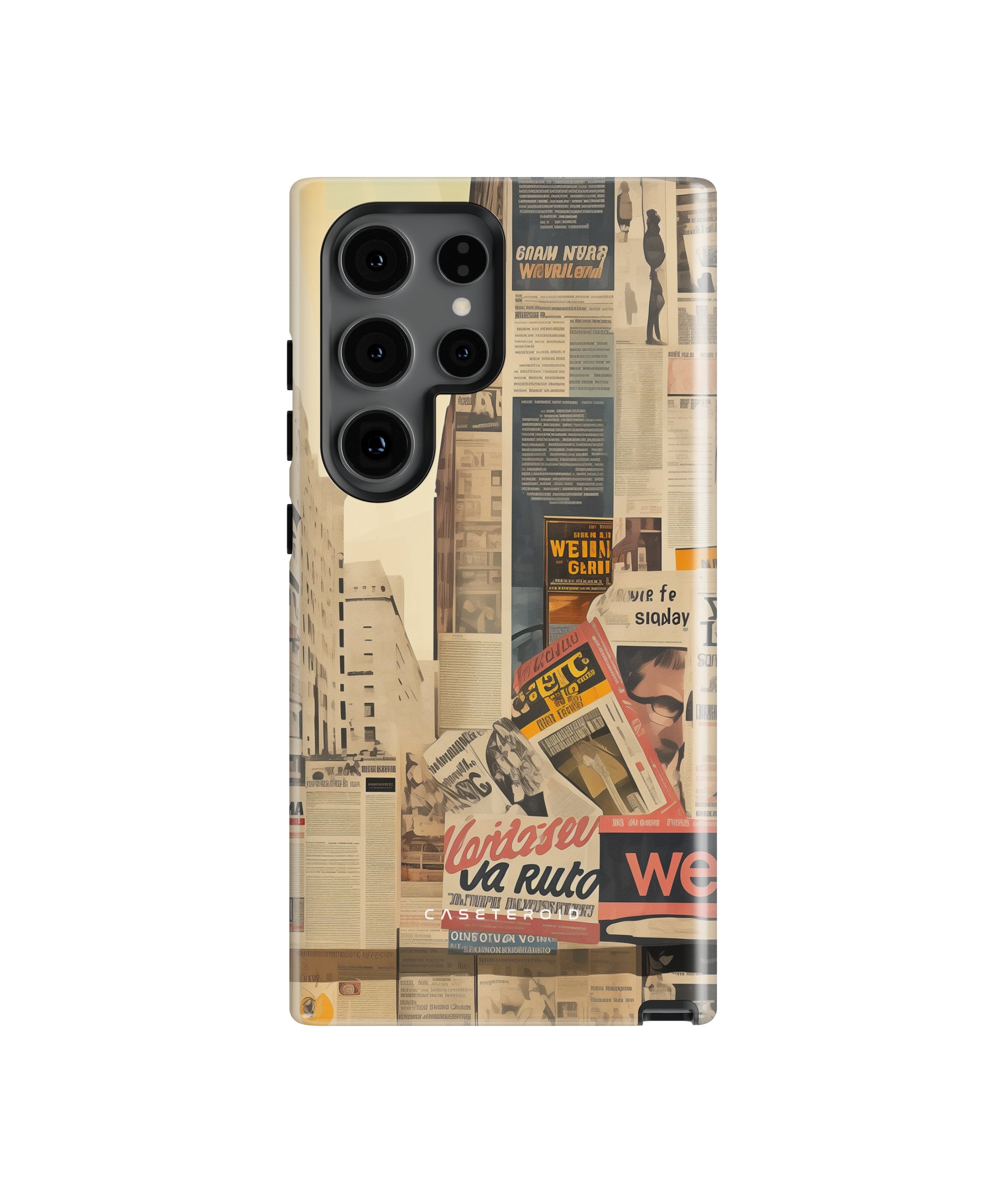 Newsprint Chronicles - Samsung Galaxy S24 Ultra Case
