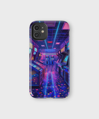 iPhone Tough Case - Neon Arcade Nexus - CASETEROID