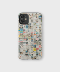 iPhone Tough Case - Worldwide Chronicle Mosaic - CASETEROID