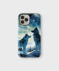 iPhone Tough Case - Arctic Wolves Whispers - CASETEROID