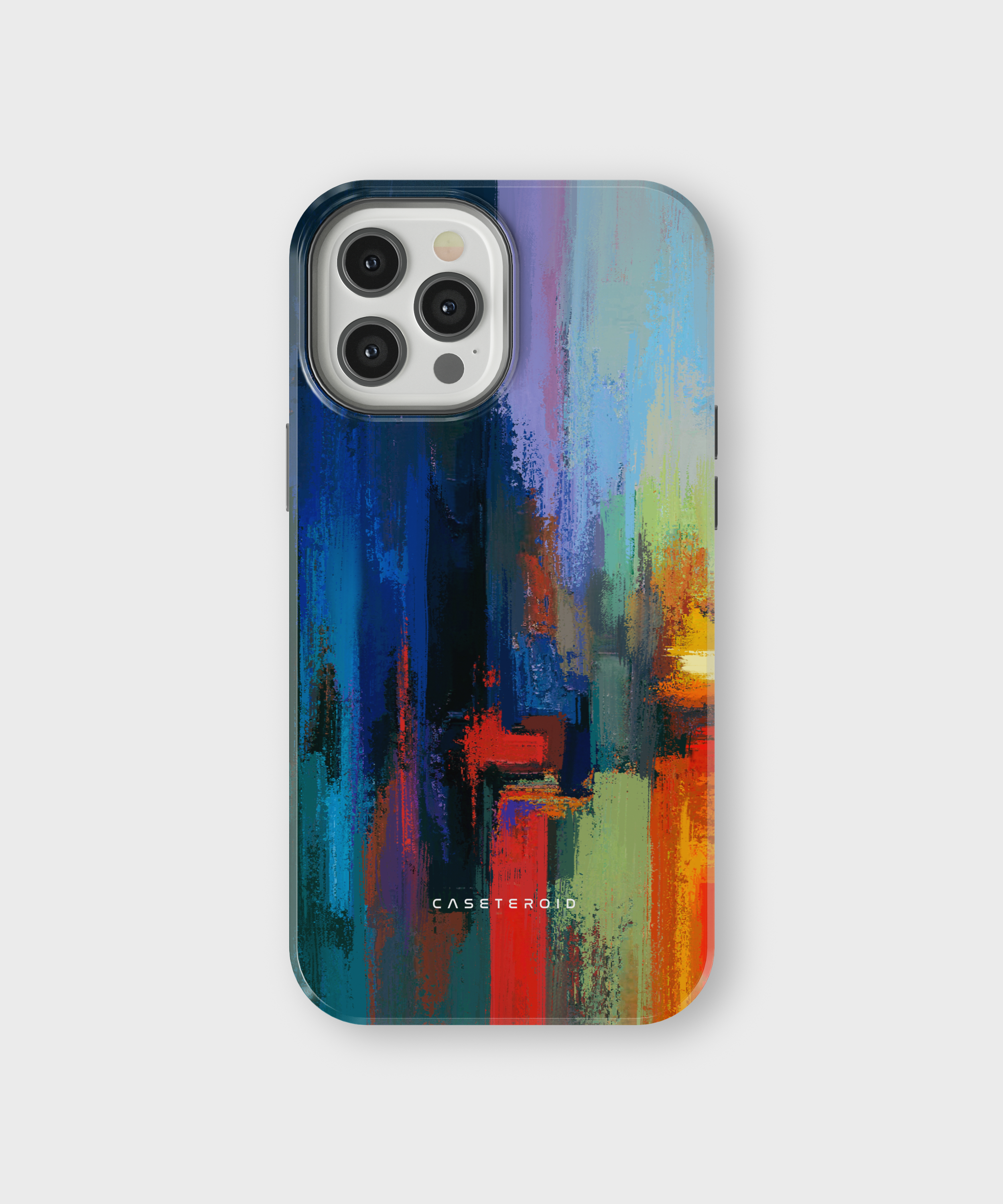 iPhone Tough Case with MagSafe - Rainbow Canvas - CASETEROID