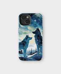 iPhone Tough Case with MagSafe - Arctic Wolves Whispers - CASETEROID