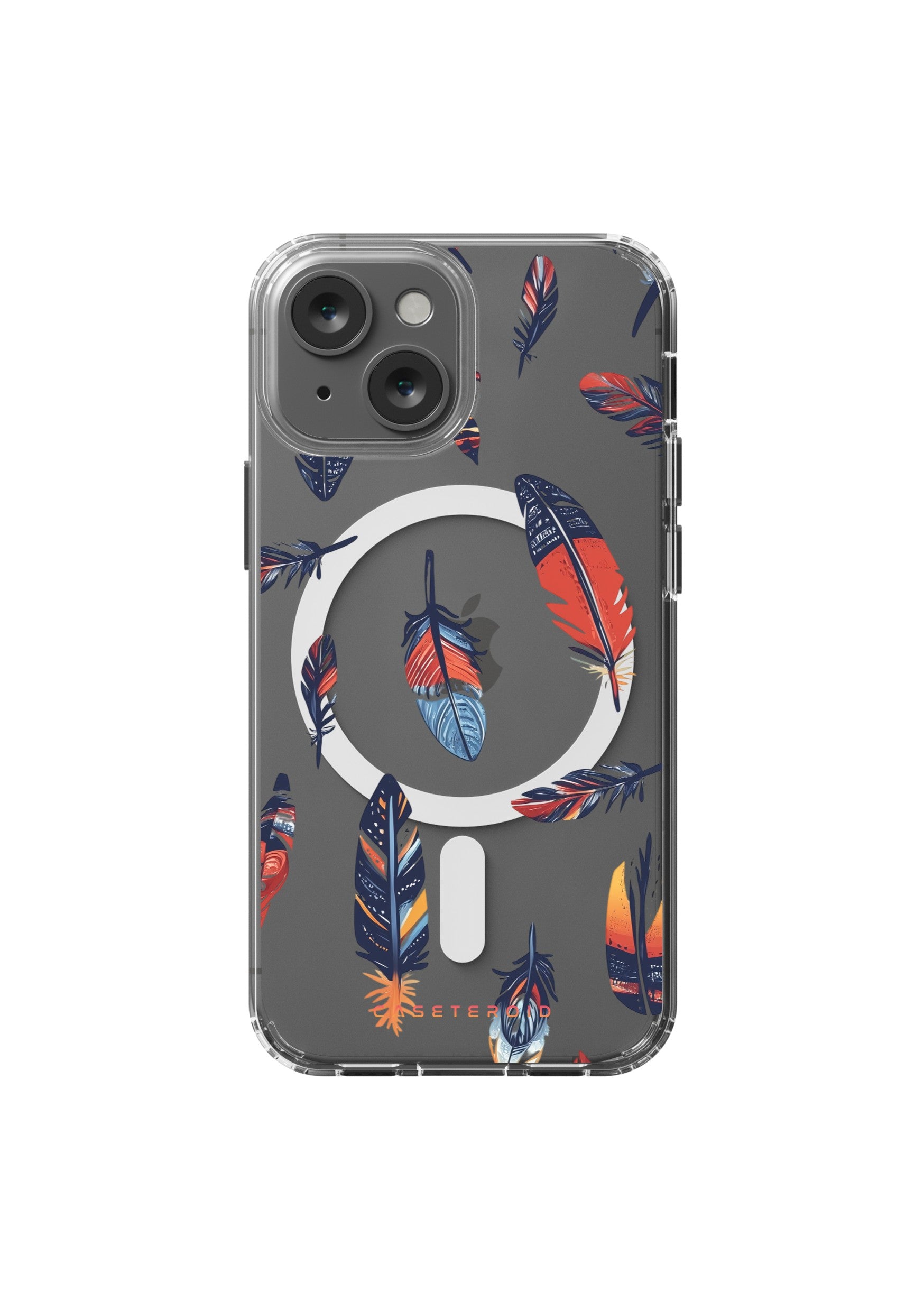 iPhone Clear Case with MagSafe - Tribal Feather - CASETEROID