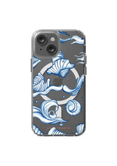 iPhone Clear Case with MagSafe - Seashell Serenade - CASETEROID