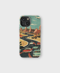 iPhone Tough Case - Vintage Journey Route - CASETEROID