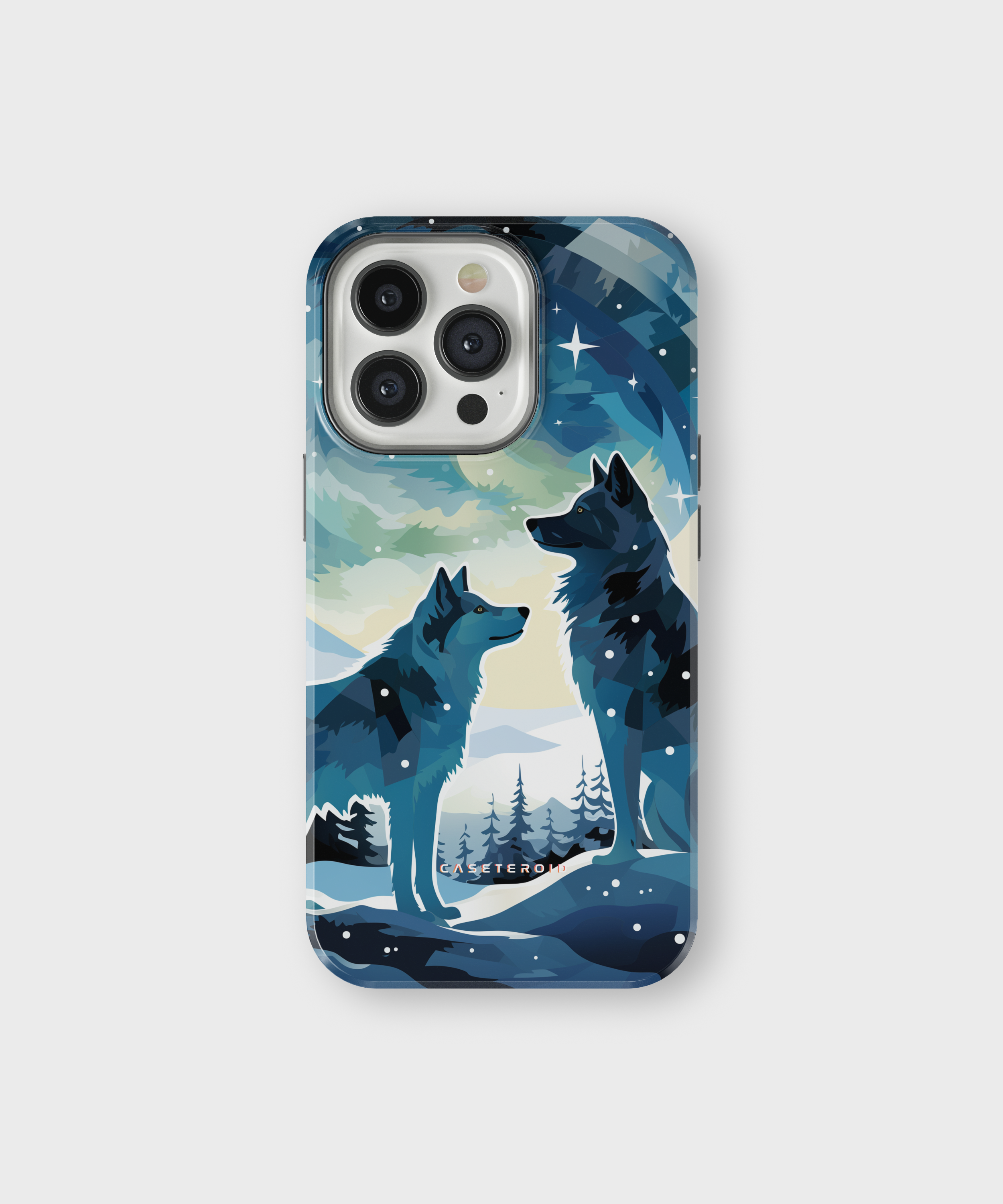 iPhone Tough Case with MagSafe - Arctic Wolves Whispers - CASETEROID