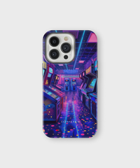 iPhone Tough Case - Neon Arcade Nexus - CASETEROID