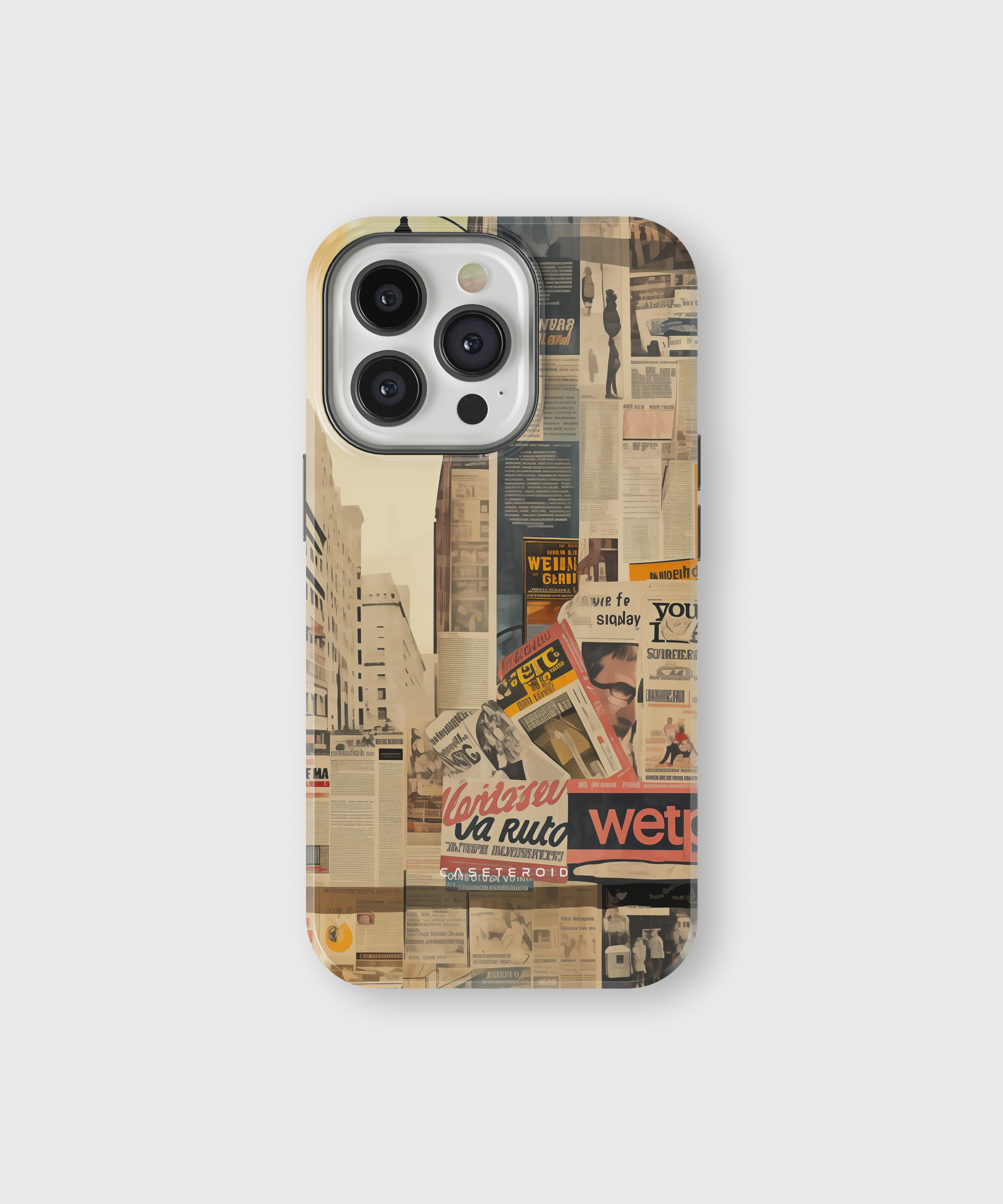 iPhone Tough Case with MagSafe - Newsprint Chronicles - CASETEROID