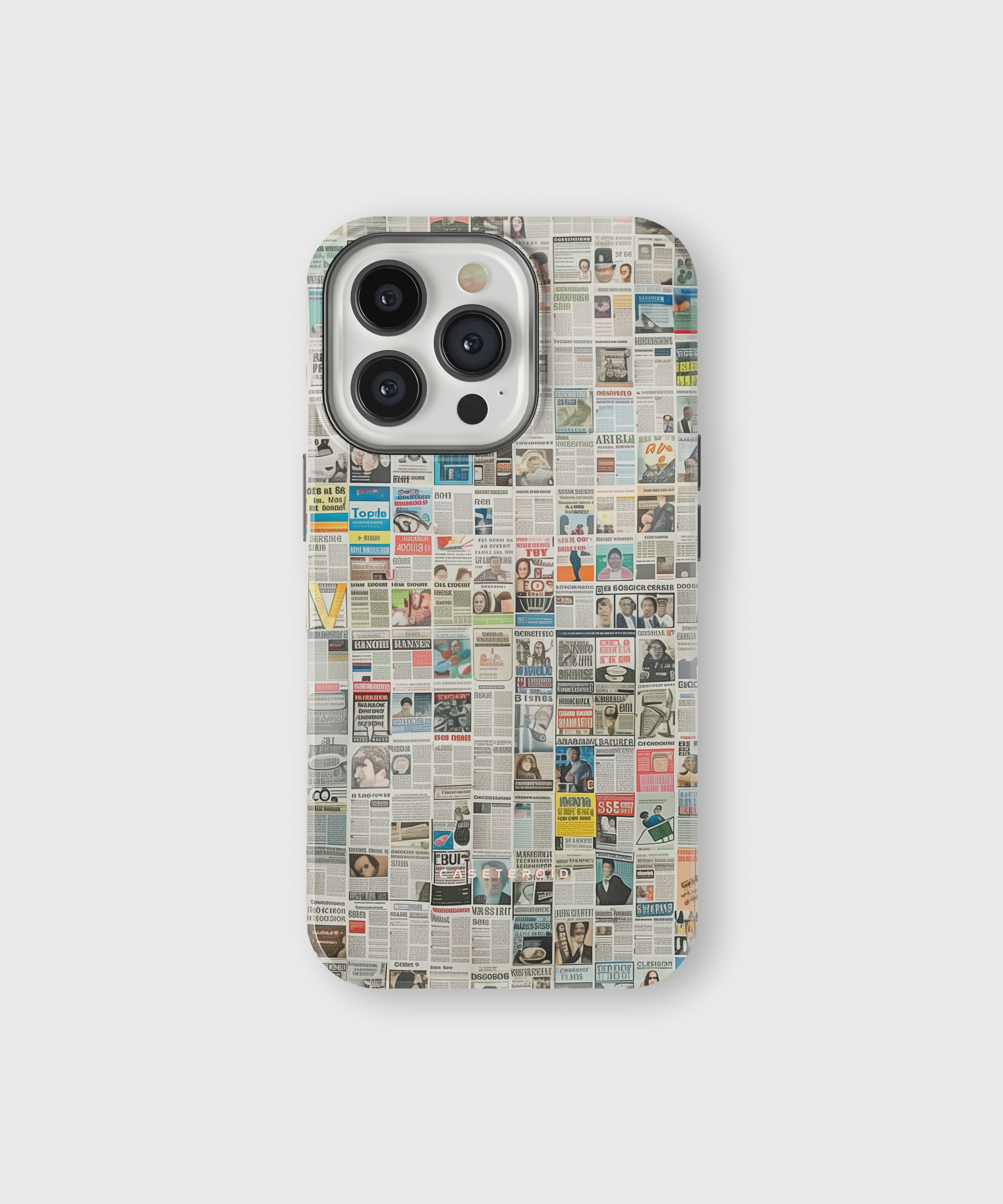 iPhone Tough Case with MagSafe - Worldwide Chronicle Mosaic - CASETEROID