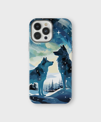 iPhone Tough Case with MagSafe - Arctic Wolves Whispers - CASETEROID