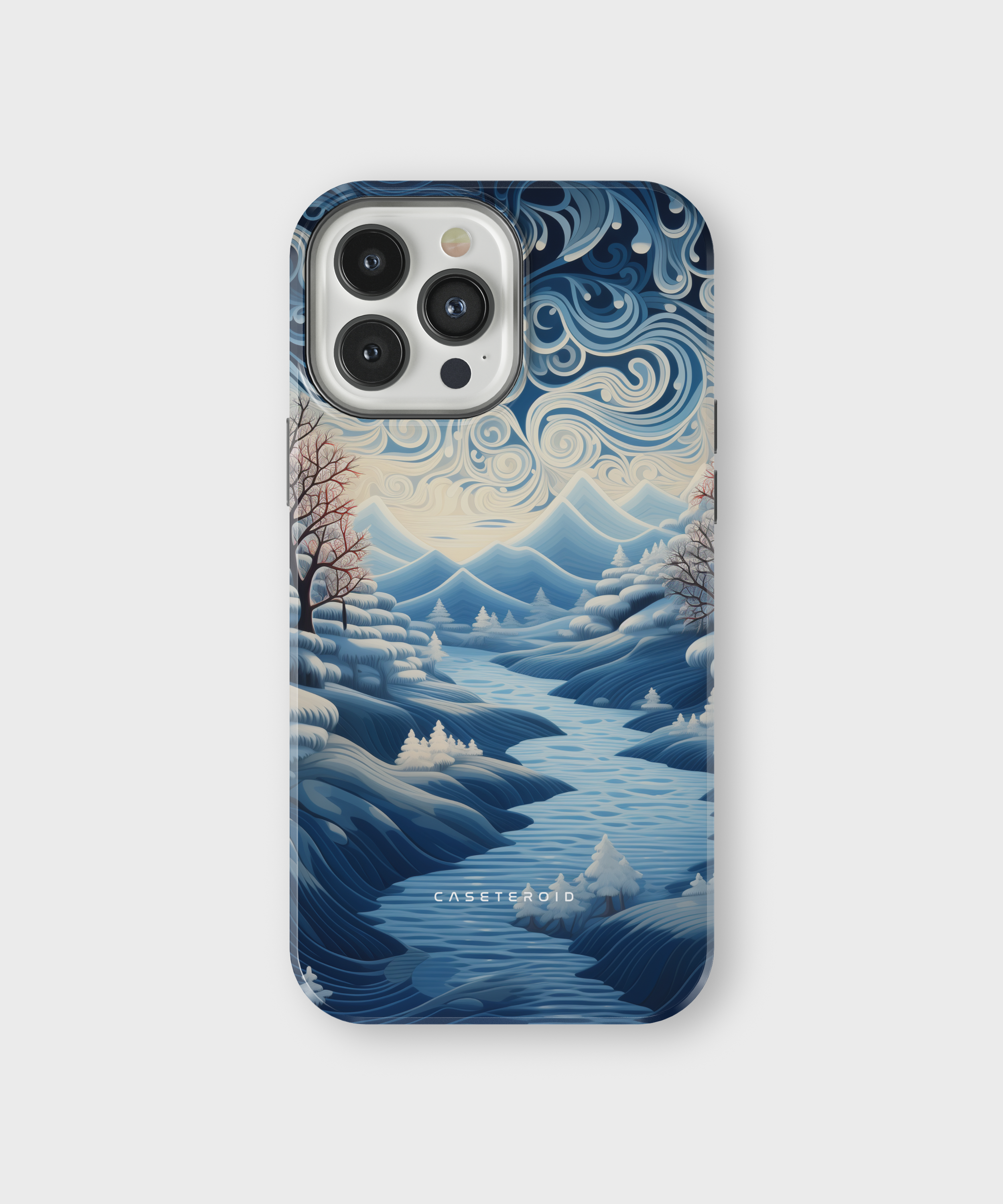 iPhone Tough Case with MagSafe - Riverside Peaks Breeze - CASETEROID