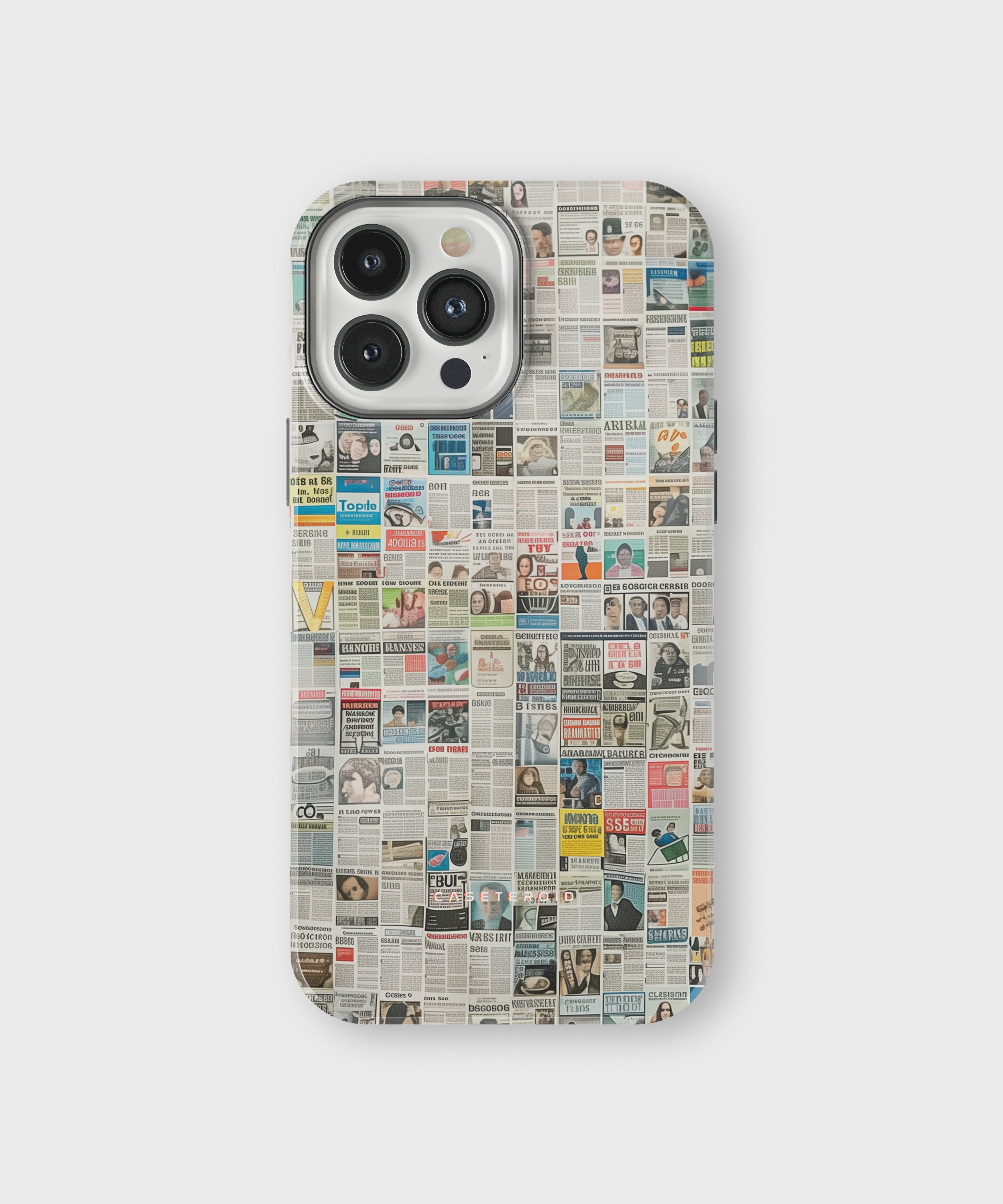 iPhone Tough Case with MagSafe - Worldwide Chronicle Mosaic - CASETEROID