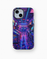 iPhone Tough Case - Neon Arcade Nexus - CASETEROID