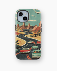 iPhone Tough Case - Vintage Journey Route - CASETEROID