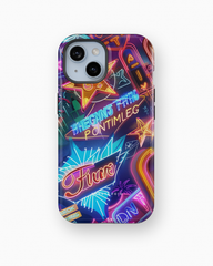 iPhone Tough Case With MagSafe - Vivid Neon Nights - CASETEROID