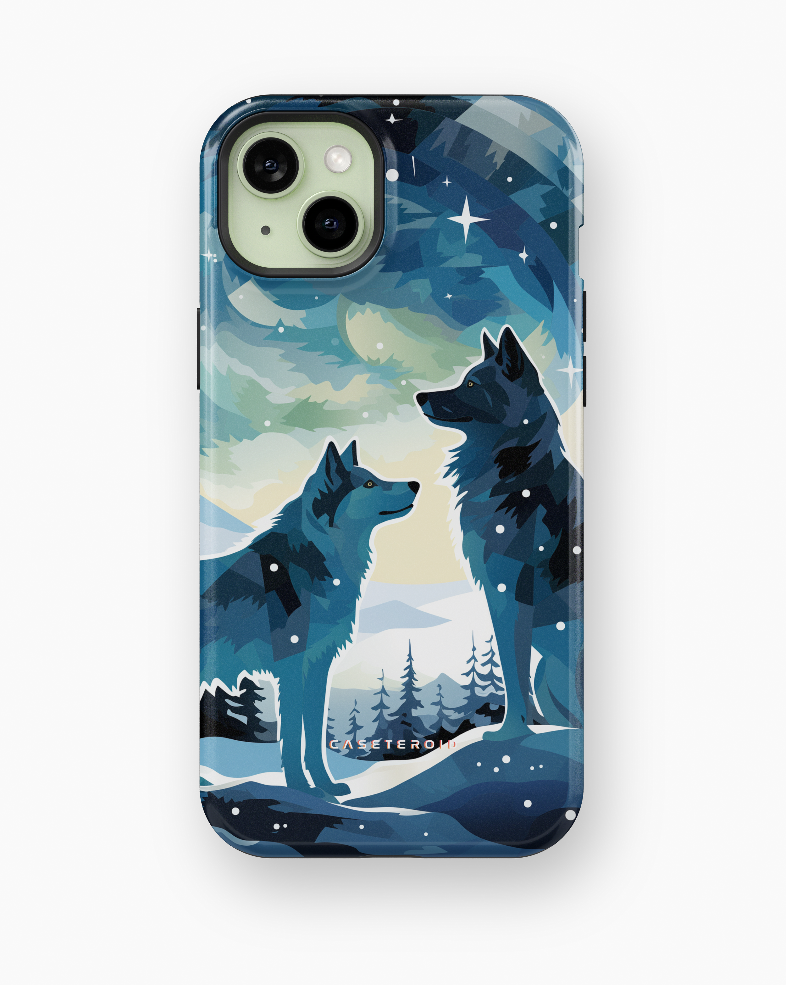 iPhone Tough Case with MagSafe - Arctic Wolves Whispers - CASETEROID