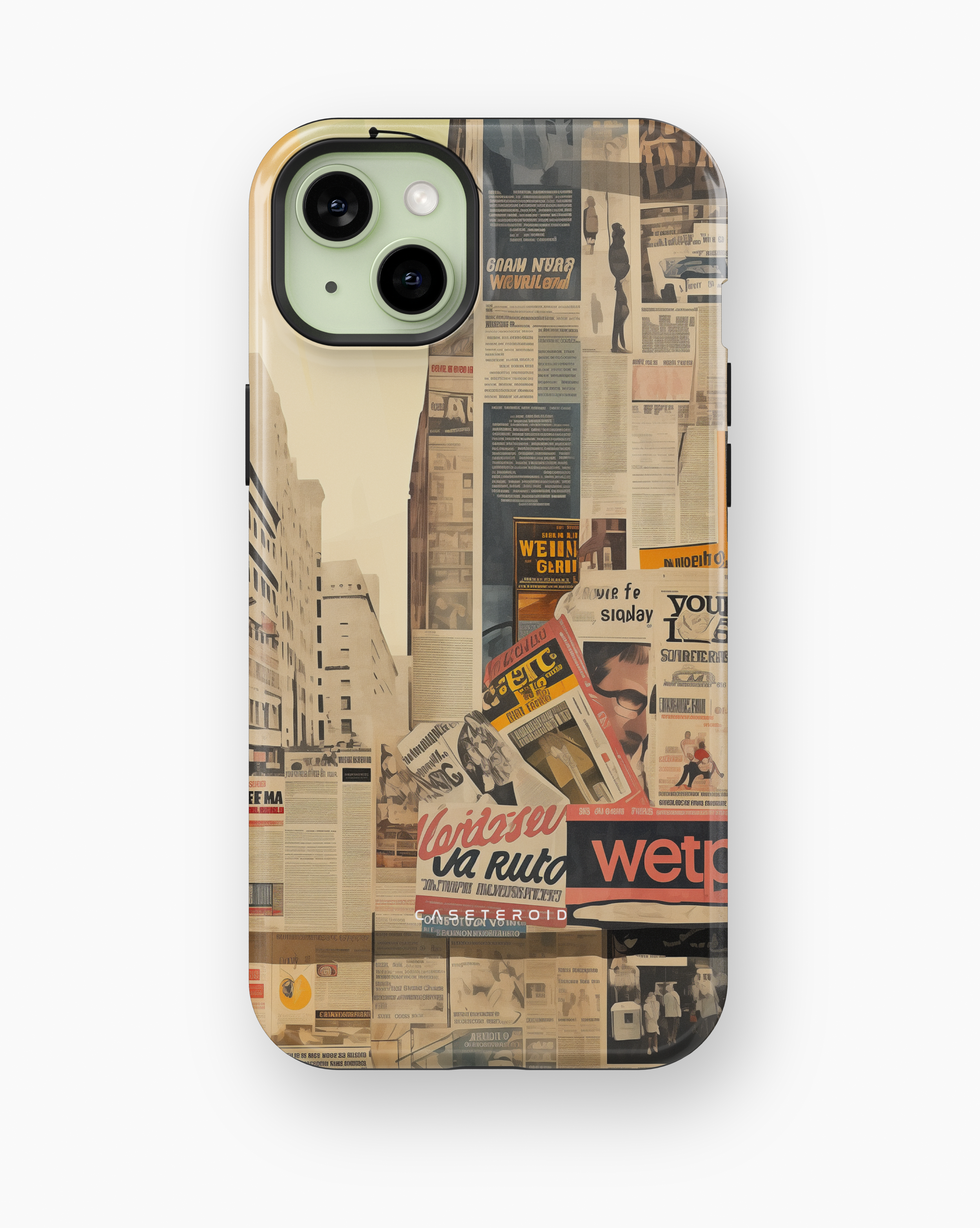 iPhone Tough Case with MagSafe - Newsprint Chronicles - CASETEROID