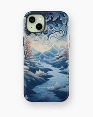 iPhone Tough Case with MagSafe - Riverside Peaks Breeze - CASETEROID