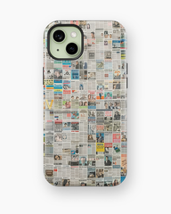 iPhone Tough Case with MagSafe - Worldwide Chronicle Mosaic - CASETEROID