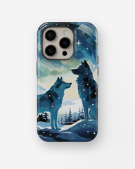 iPhone Tough Case with MagSafe - Arctic Wolves Whispers - CASETEROID