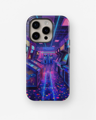 iPhone Tough Case - Neon Arcade Nexus - CASETEROID