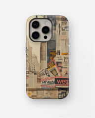 iPhone Tough Case with MagSafe - Newsprint Chronicles - CASETEROID