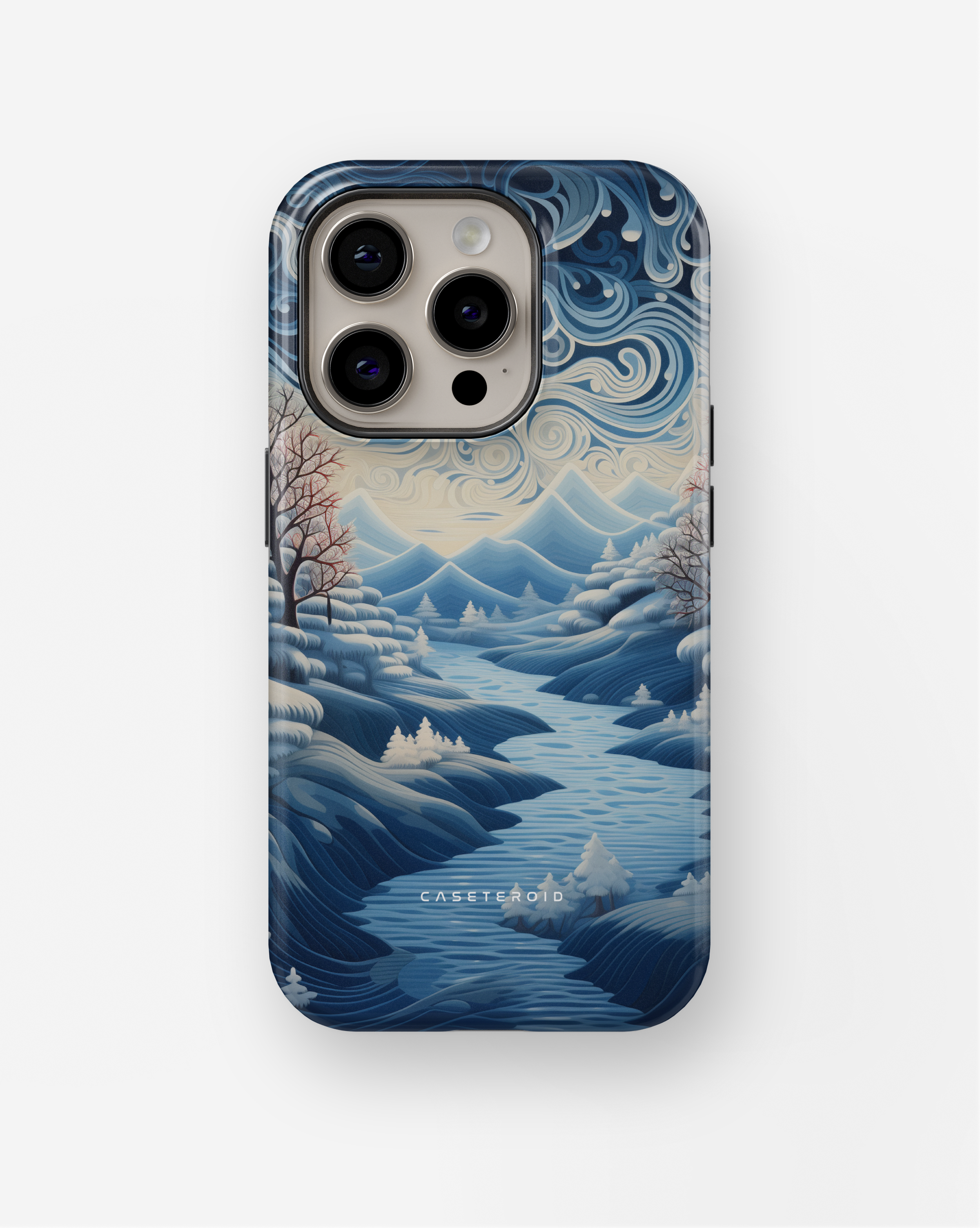 iPhone Tough Case with MagSafe - Riverside Peaks Breeze - CASETEROID