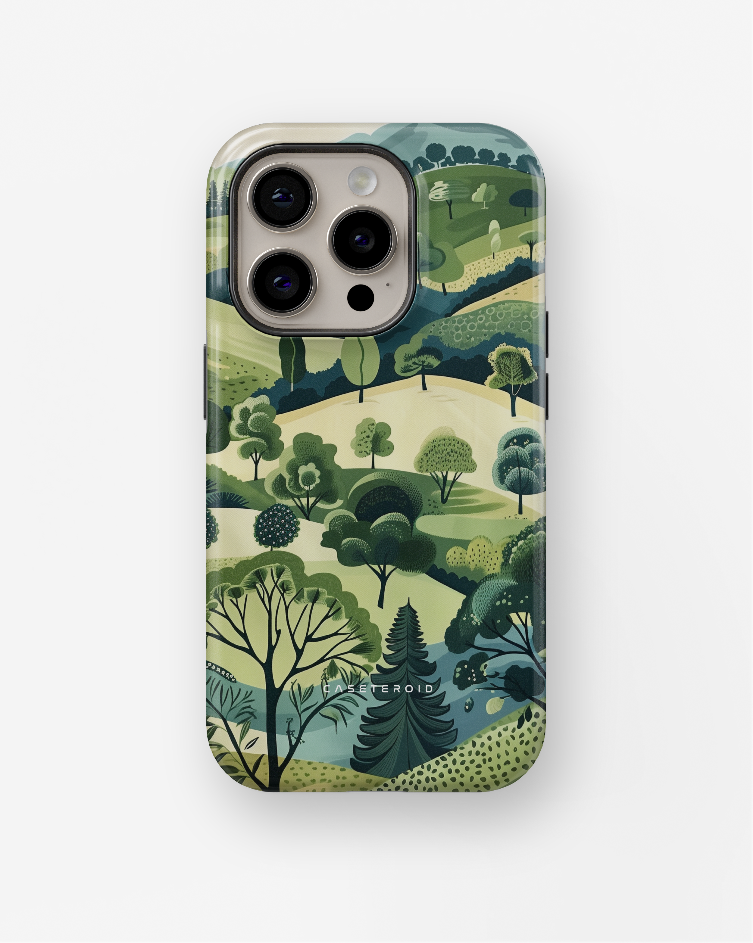 iPhone Tough Case with MagSafe - Tranquil Terrain Tapestry - CASETEROID