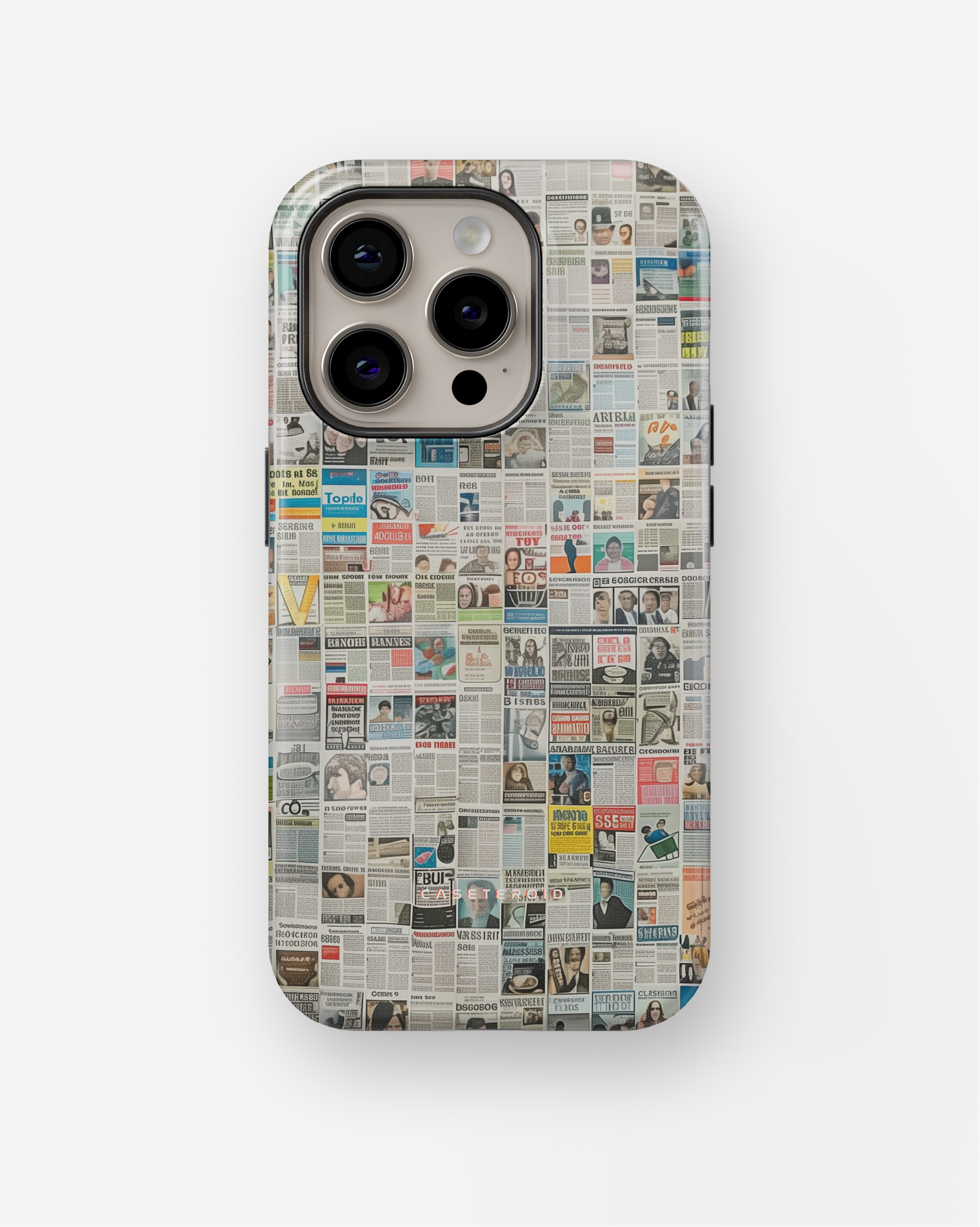 iPhone Tough Case with MagSafe - Worldwide Chronicle Mosaic - CASETEROID