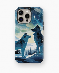 iPhone Tough Case with MagSafe - Arctic Wolves Whispers - CASETEROID