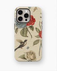 iPhone Tough Case with MagSafe - Crimson Azure Rosewing - CASETEROID