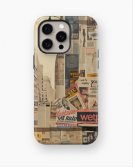 iPhone Tough Case with MagSafe - Newsprint Chronicles - CASETEROID