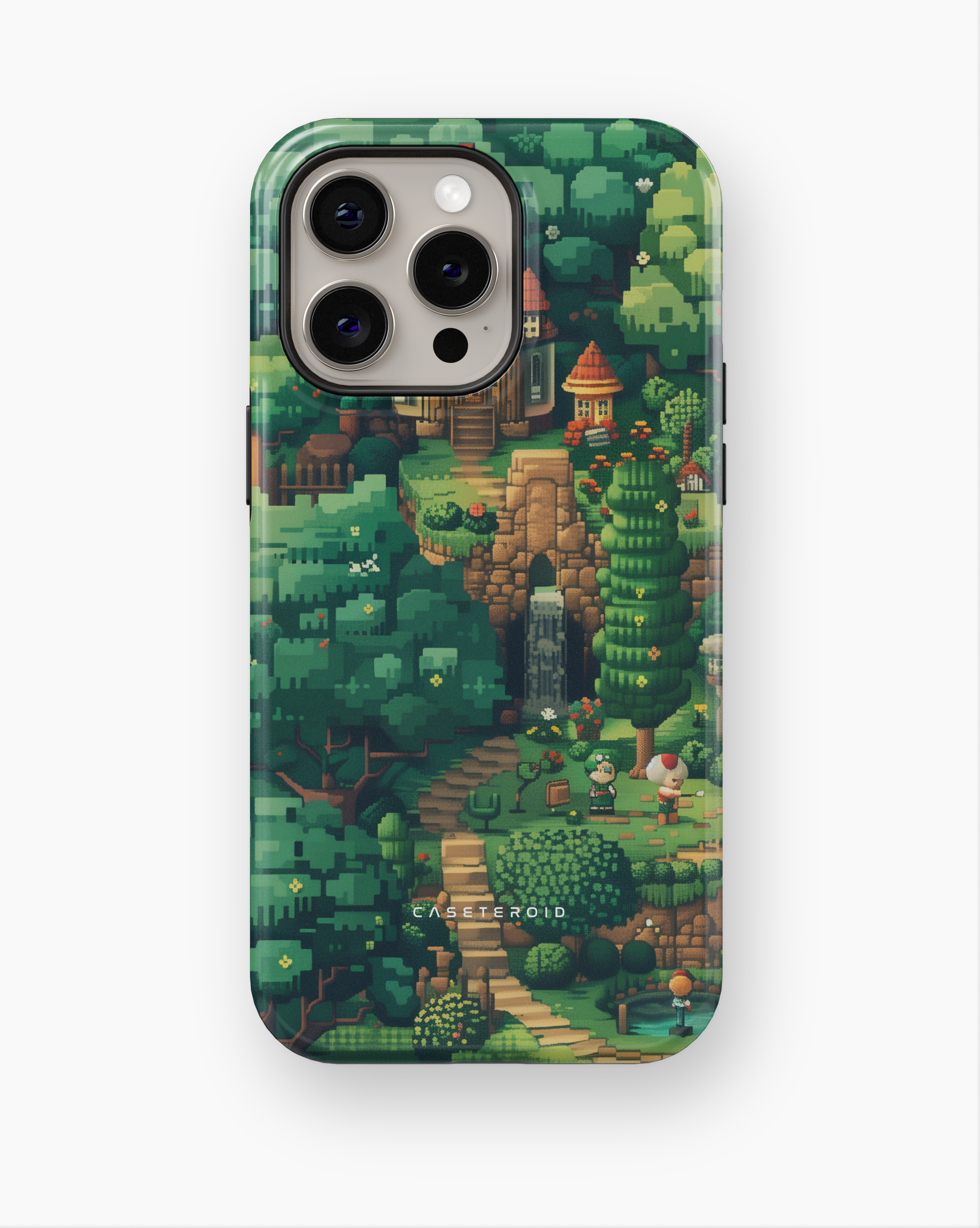 iPhone Tough Case with MagSafe - Retro Realm Pixel - CASETEROID