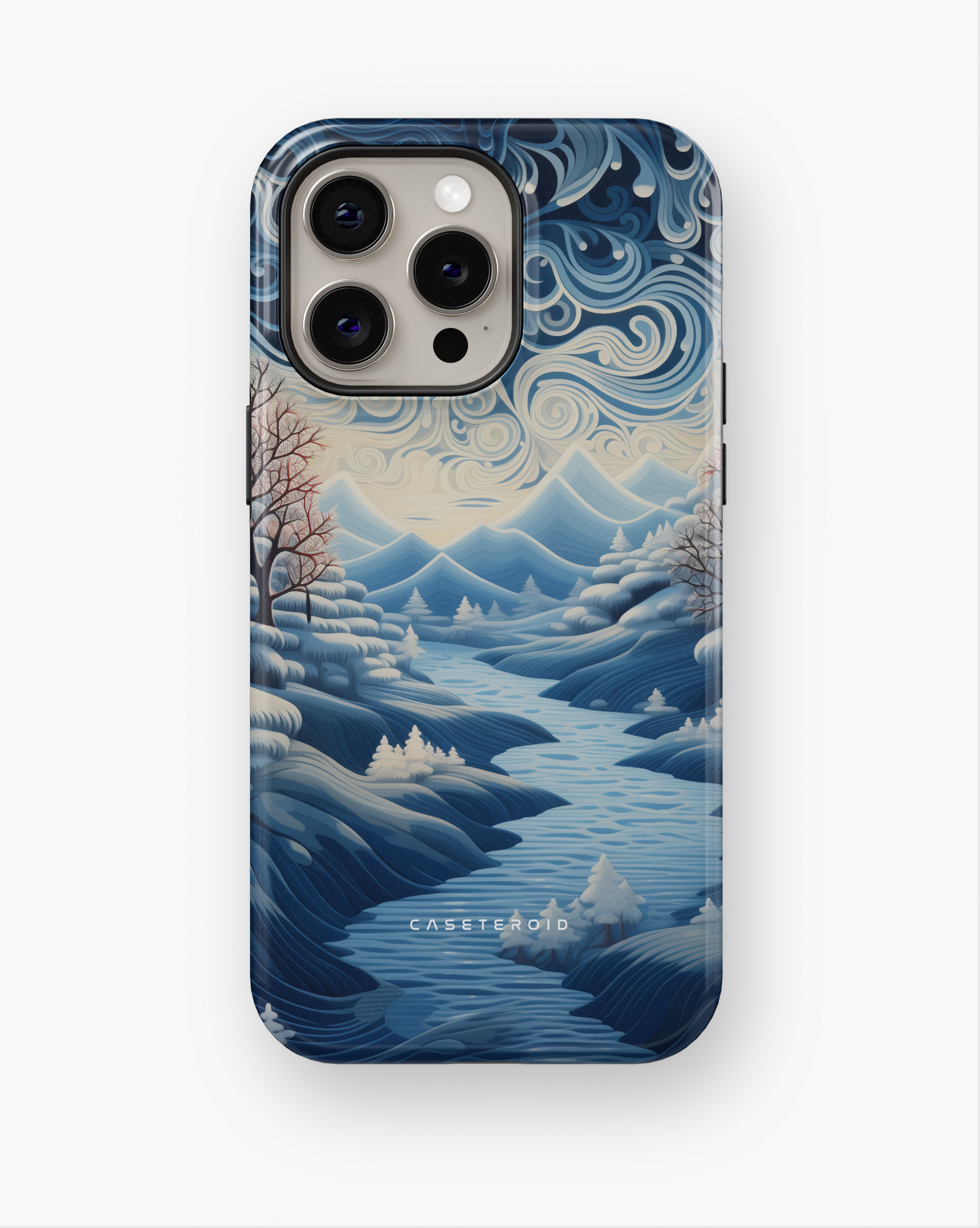 iPhone Tough Case with MagSafe - Riverside Peaks Breeze - CASETEROID