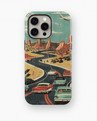 iPhone Tough Case - Vintage Journey Route - CASETEROID