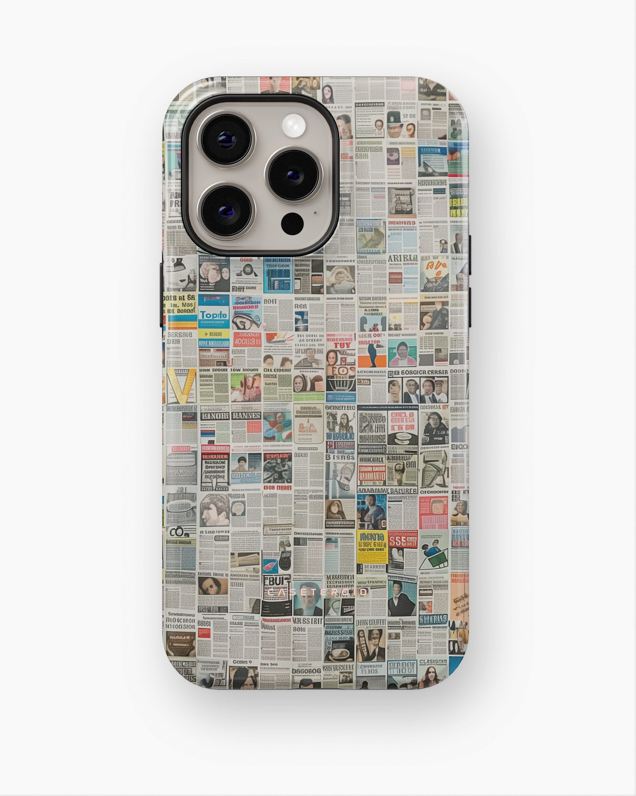 iPhone Tough Case with MagSafe - Worldwide Chronicle Mosaic - CASETEROID