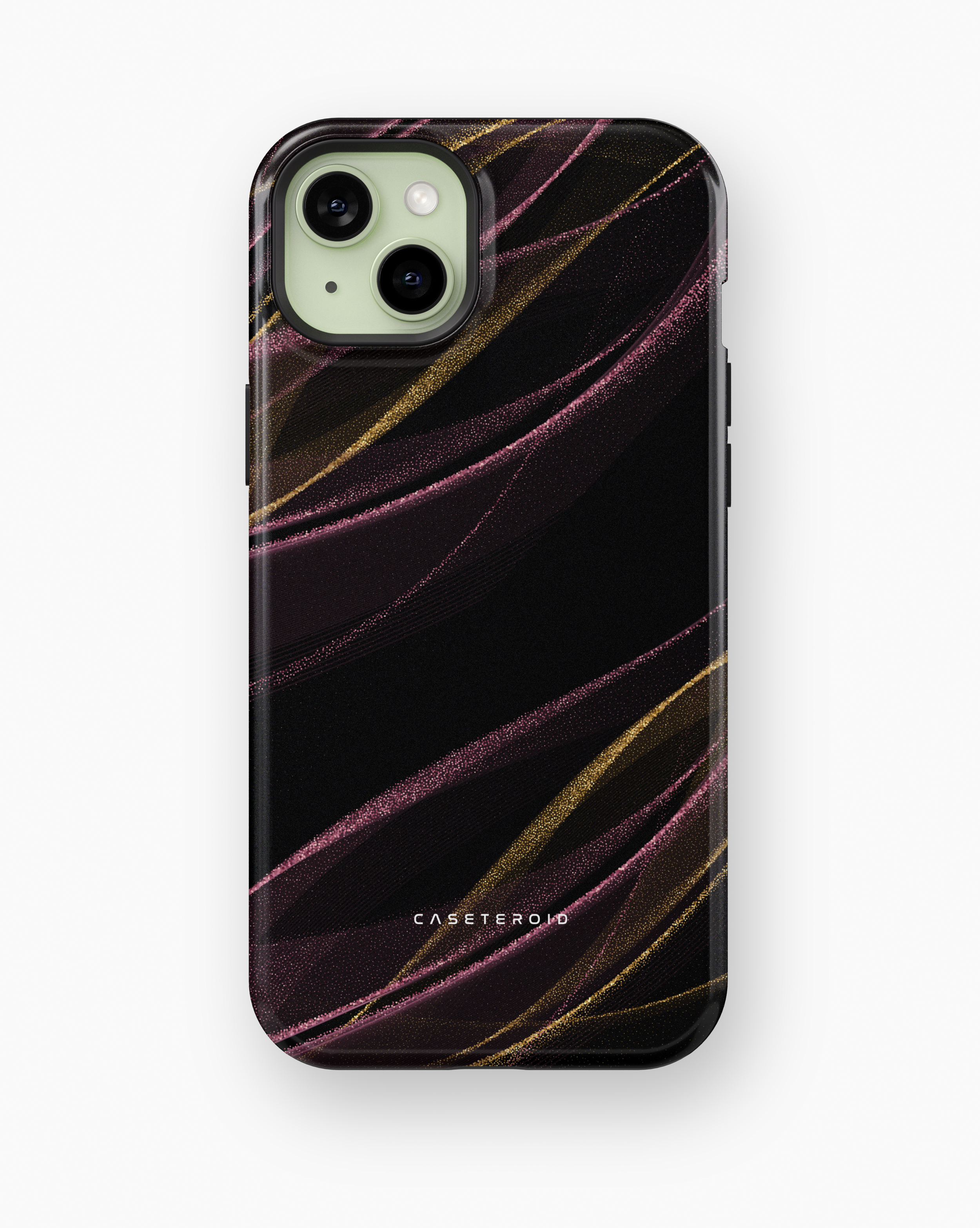 iPhone Tough Case with MagSafe - Burgundy Gilded Elegance - CASETEROID