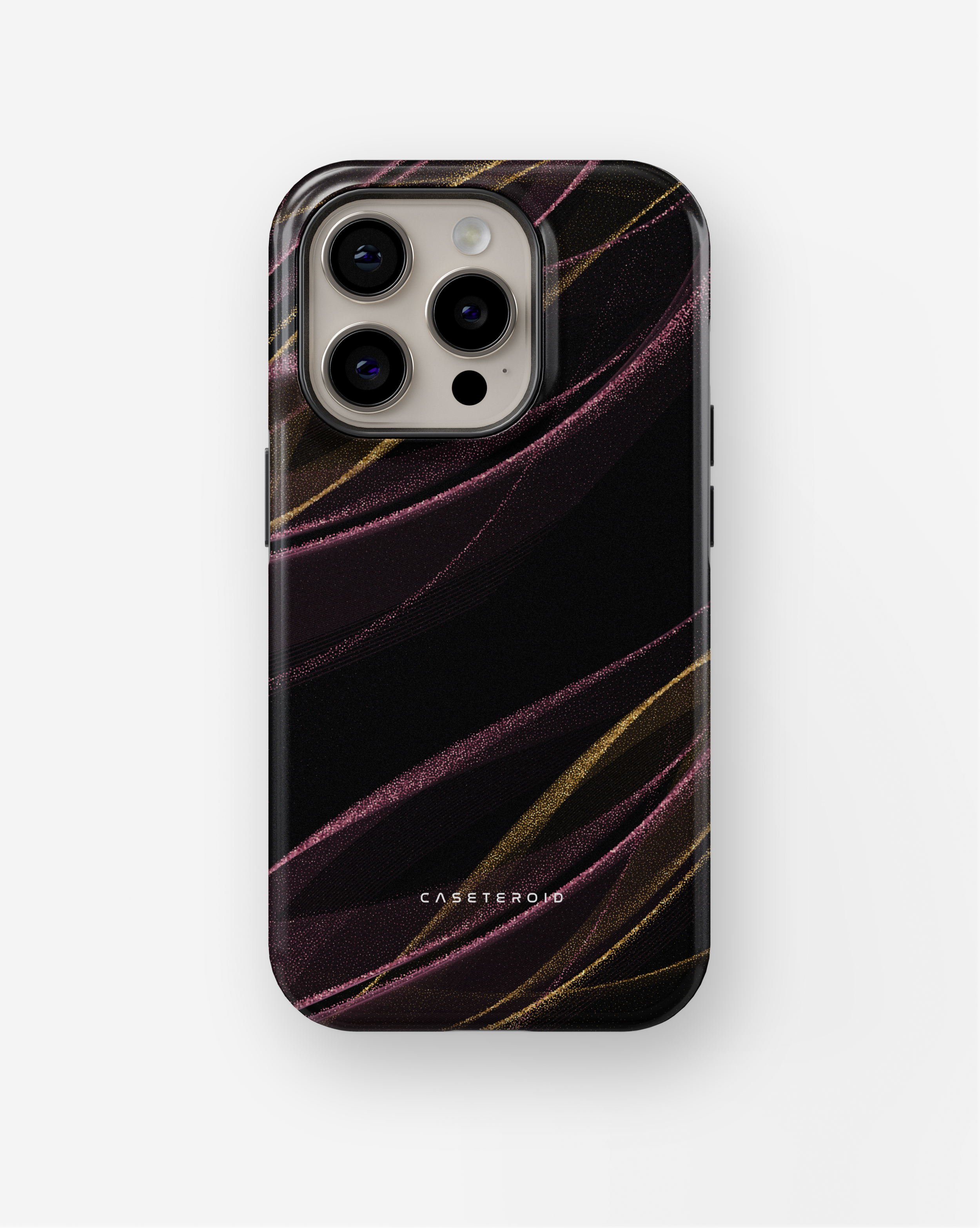 iPhone Tough Case with MagSafe - Burgundy Gilded Elegance - CASETEROID
