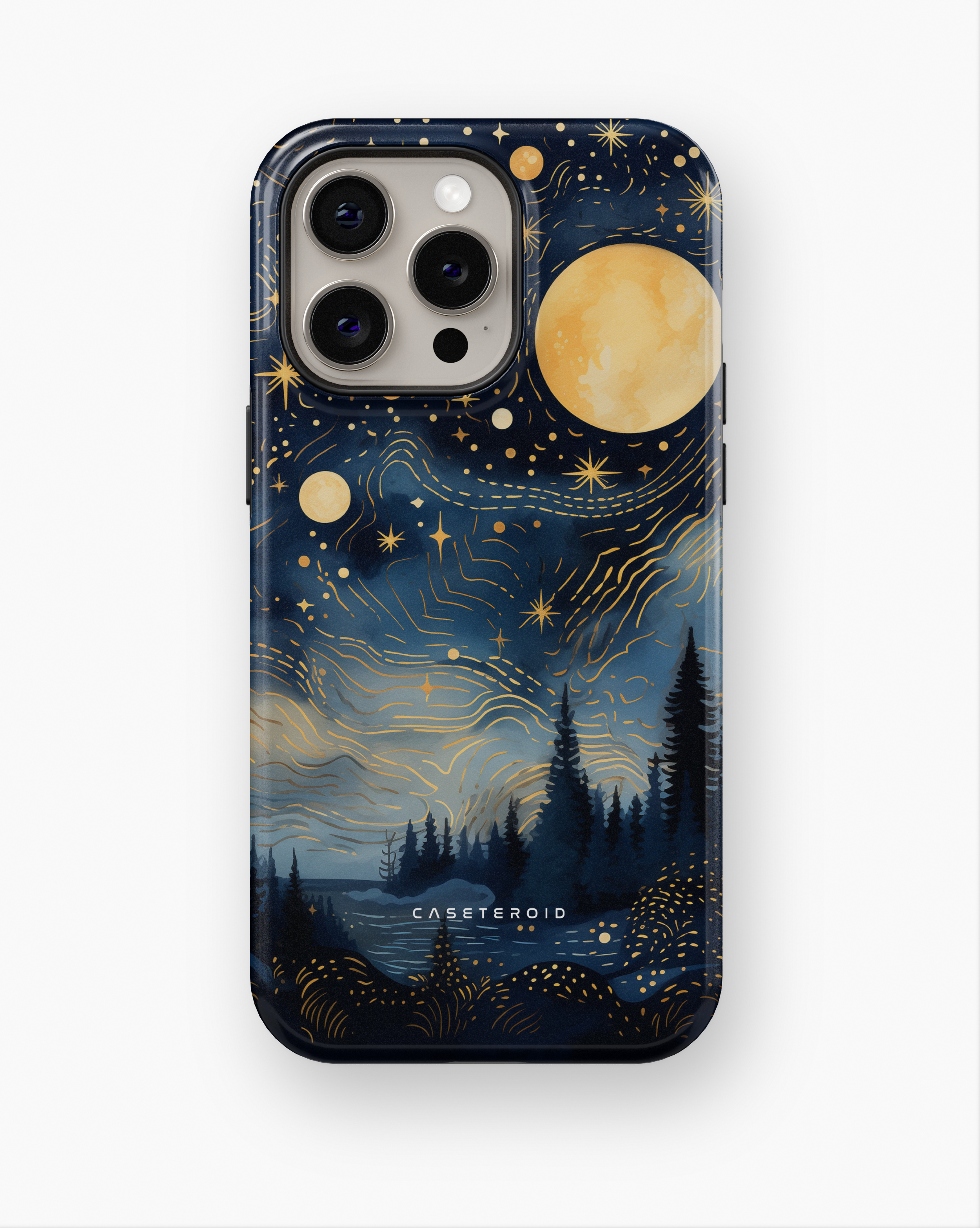 iPhone Tough Case - Golden Moonlit Grove - CASETEROID