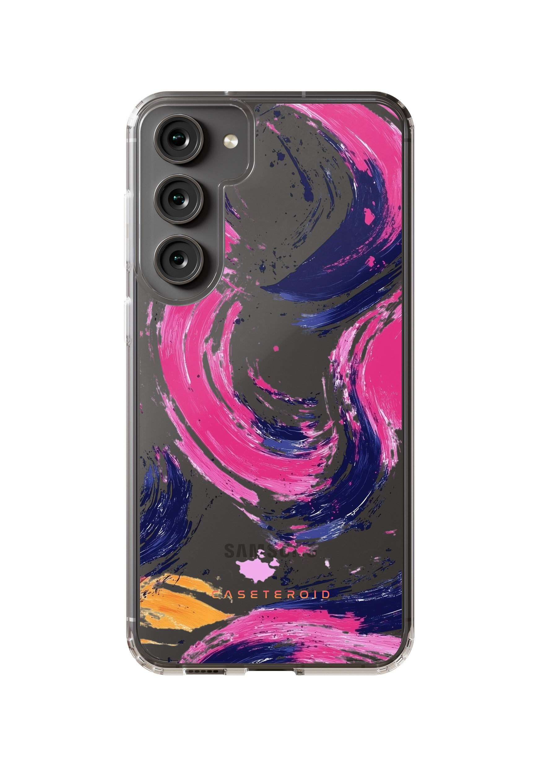 Samsung Clear Case - Artful Splash Swirl - CASETEROID