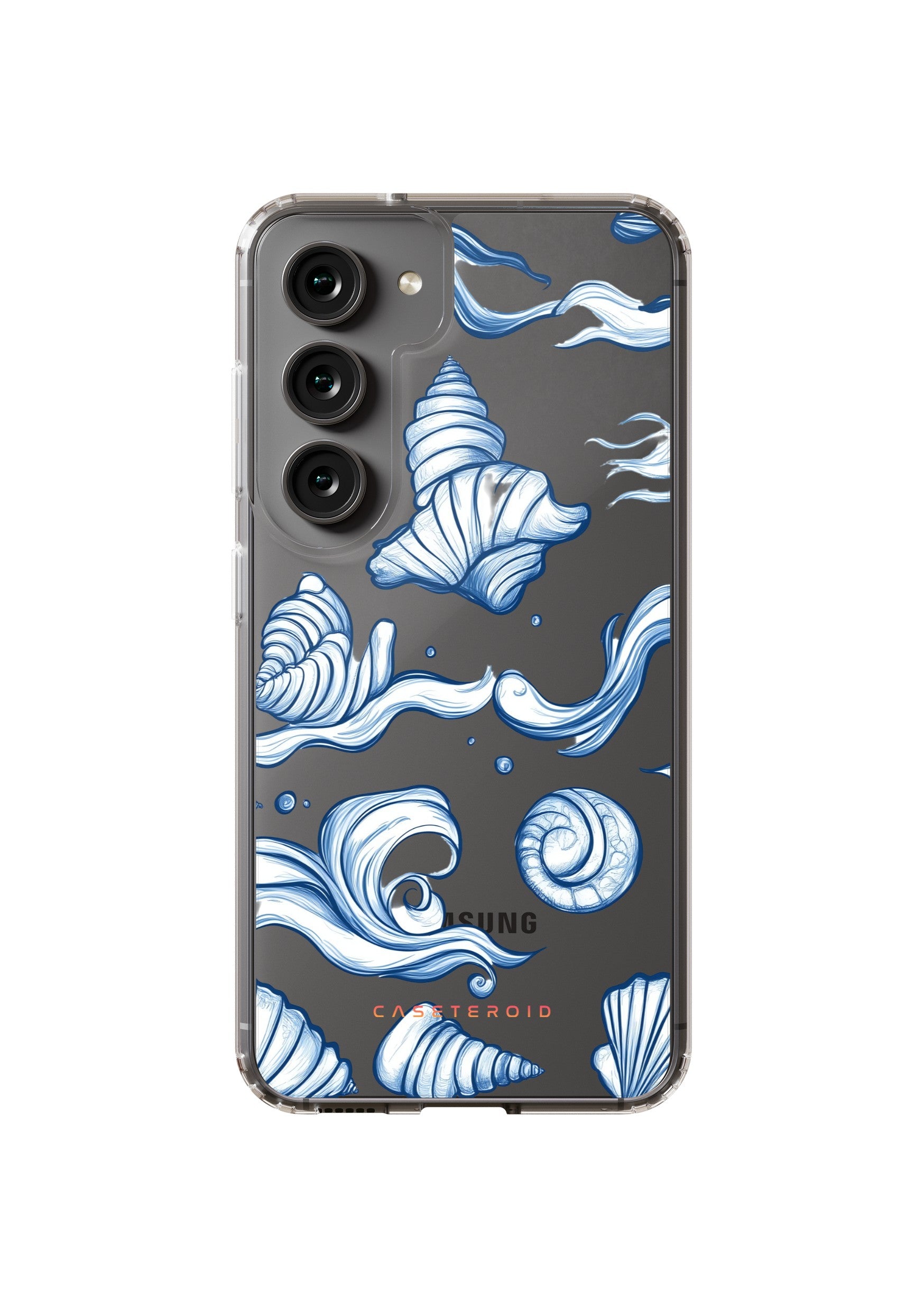 Samsung Clear Case - Seashell Serenade - CASETEROID